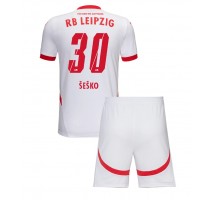 RB Leipzig Benjamin Sesko #30 Koszulka Podstawowa dzieci 2024-25 Krótki Rękaw (+ krótkie spodenki)